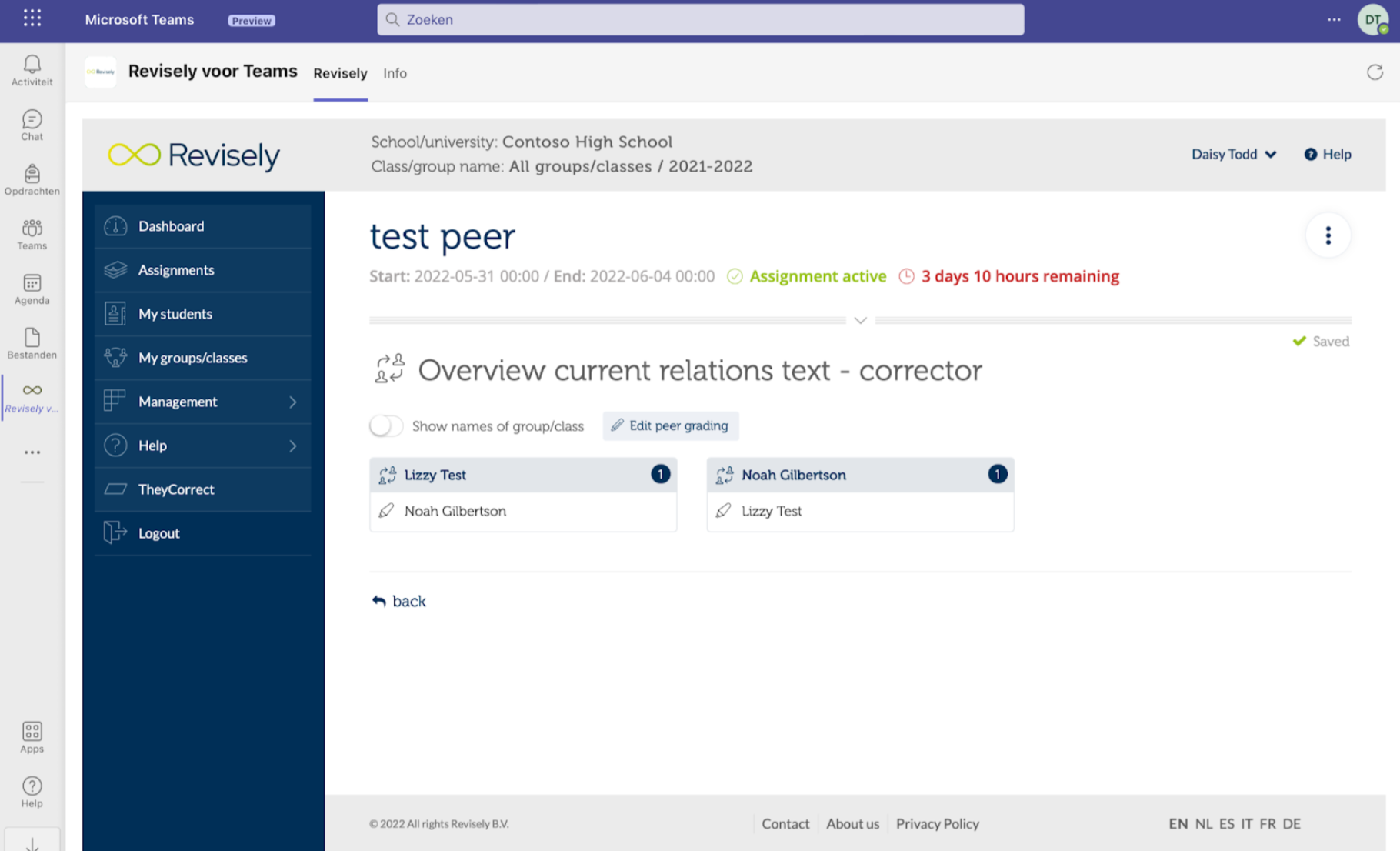 Revisely Extra feature: Peer grading - Revisely